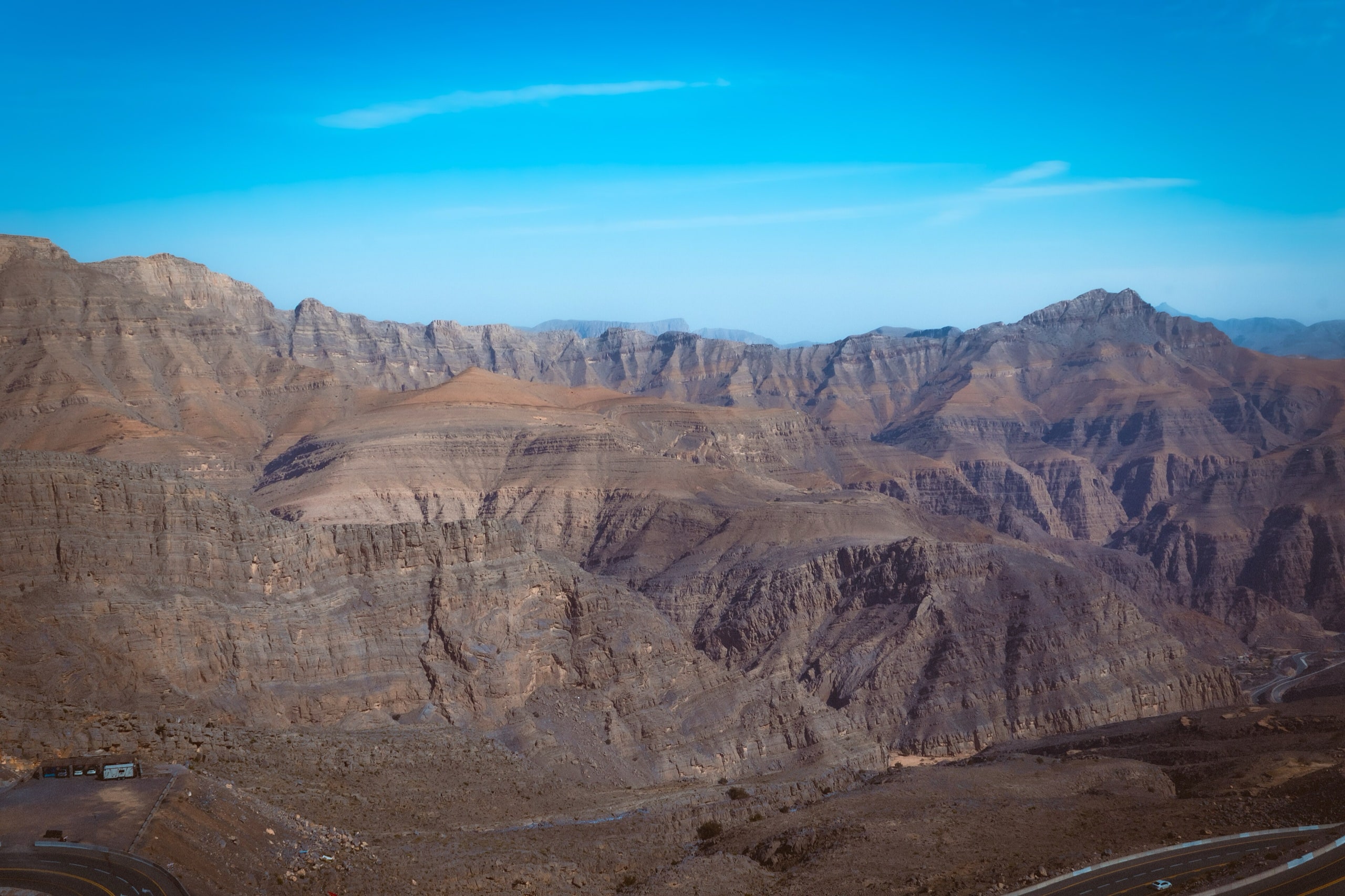 The Hajar range at Jebel Jais, Ras Al Khaimah